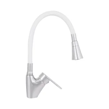 Змішувач для кухні Lidz Tani 007F3 з гнучким виливом (k40) LDTAN007F3WCR40423 Chrome/White