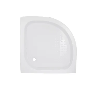 Душовий піддон Kapielka ST90x90x14 низький, напівкруглий, діаметр зливу 52 мм Lidz