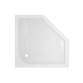 Lidz Душовий піддон DOZORCA SC90x90.LOW, низький, п'ятикутний, акриловий + ніжки, діаметр зливу 50 мм