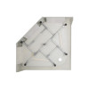 Lidz Душевой поддон DOZORCA SC90x90.LOW, низкий, пятиугольный, акриловый + ножки, диаметр слива 50 мм