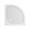 Lidz Душовий піддон KAPIELKA ST80x80x14 низький, напівкруглий, діаметр зливу 52 мм