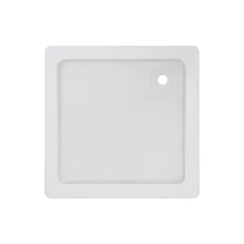Душовий піддон KAPIELKA ST80x80х14 низький, квадратний, діаметр зливу 52 мм Lidz