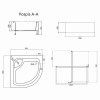Душовий піддон Lidz KAPIELKA ST90x90x41