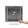 Акційний набір Lidz: мийка Handmade H4843 Brushed 3,0/1,0 мм + K01G Корзина для кухонной мойки