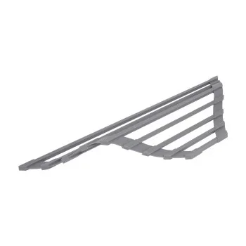 Сушарка на кухонну мийку кутова Lidz Acsis LA17 Gray, квадратна основа, для посуду 430х175 мм LDACSLA17GRA49770