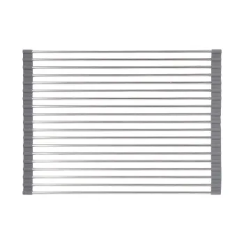 Сушилка на кухонную мойку Lidz Acsis LA01 Gray, кругла основа, для посуды 440х320 мм LDACSLA01GRA49779