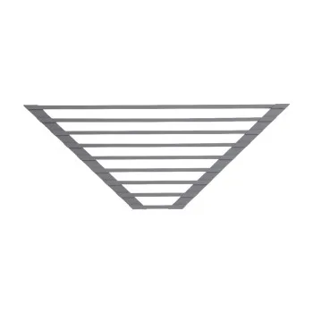 Сушарка на кухонну мийку кутова Lidz Acsis LA17 Gray, квадратна основа, для посуду 430х175 мм LDACSLA17GRA49770