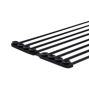 Сушарка на кухонну мийку з присоскою Lidz Acsis LA09 Black, кругла основа, для посуду 440х224 мм LDACSLA09BLM49777