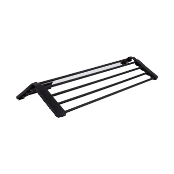 Сушарка на кухонну мийку з присоскою Lidz Acsis LA09 Black, кругла основа, для посуду 440х224 мм LDACSLA09BLM49777