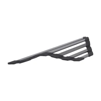 Сушарка на кухонну мийку кутова Lidz Acsis LA20 Black, плоска основа, для посуду 477х198 мм LDACS297BLM49773