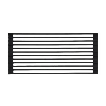 Сушарка на кухонну мийку Lidz Acsis LA04 Black, квадратна основа, для посуду 430х216 мм LDACSLA04BLM49762