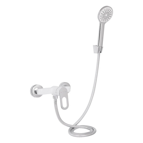 Змішувач для душу Lidz Latwa 010 (з душовим гарнітуром) (k40) LDLAT010WHI45426 White