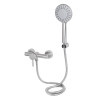 Змішувач для душу Lidz Aria 010 (з душовим гарнітуром) (k35) LDARI010NKS43361 Nickel
