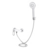 Змішувач для душу Lidz Latwa 010 (з душовим гарнітуром) (k40) LDLAT010WHI45426 White
