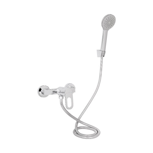 Змішувач для душу Lidz Latwa 010 (з душовим гарнітуром) (k40) LDLAT010CRM45416 Chrome
