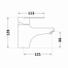 Змішувач для раковини Lidz Tani 001F1 (k40) LDTAN001F1CRM44957 Chrome