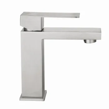Змішувач для раковини низький Lidz Helix 001F (k35)  LDHEL001FNKS49178 Nickel