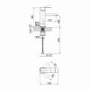 Смеситель для раковины Lidz Kubis 001F (k35) LDKUB001FBLA43376 Black