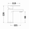 Смеситель для раковины Lidz Arrow 001 (k35) LDARR001CRM44955 Chrome