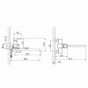 Смеситель для ванны Lidz Wawel 005 с поворотным изливом (c душевым гарнитуром) (k35) LDWAW005WHI45399 White